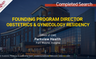 COMPLETED SEARCH: Program Director, OBGYN Residency at Parkview Health